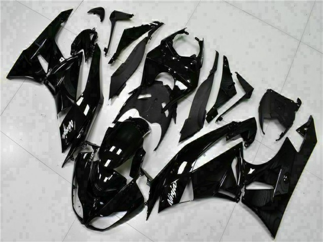 Buy 2009-2012 Black White Ninja Kawasaki ZX6R Replacement Fairings UK