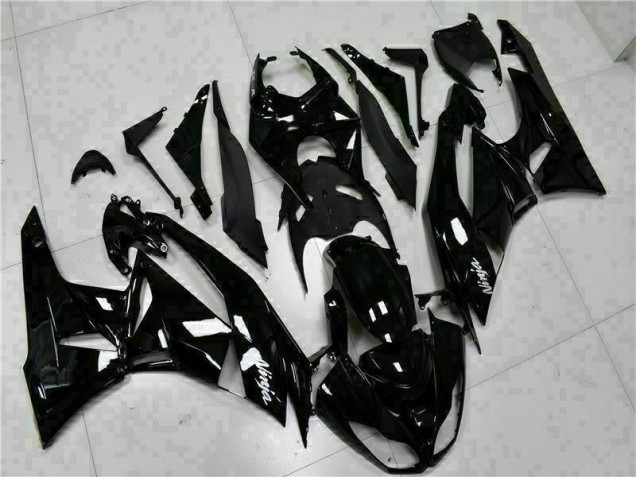 Buy 2009-2012 Black White Ninja Kawasaki ZX6R Replacement Fairings UK