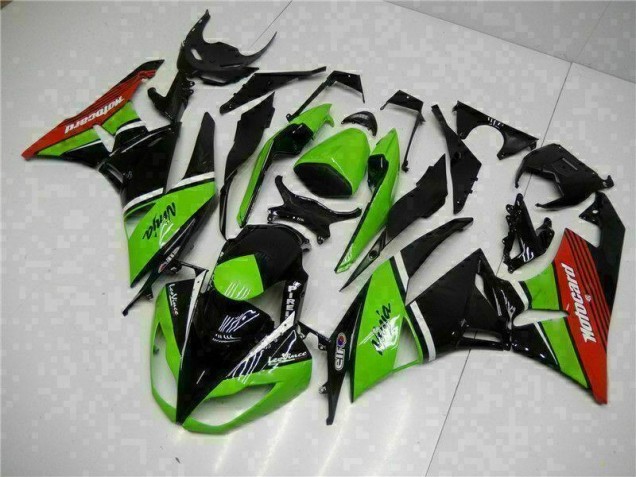 Buy 2009-2012 Green Black Red Kawasaki ZX6R Bike Fairing UK