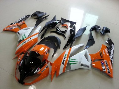 Buy 2009-2012 Orange Monster Kawasaki ZX6R Motorcycle Replacement Fairings UK