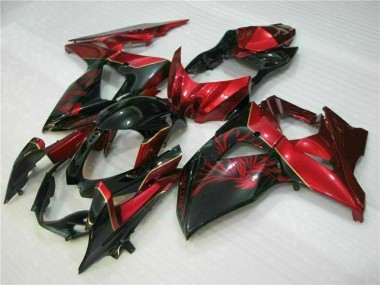 Buy 2009-2016 Red Flame Black Suzuki GSXR1000 Motorcycle Replacement Fairings UK