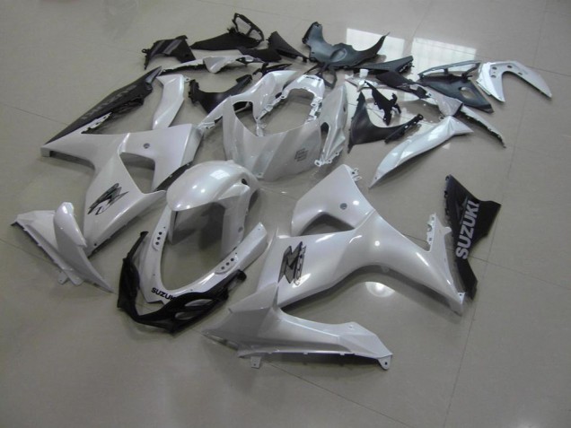 Buy 2009-2016 Pearl White and Black Suzuki GSXR 1000 K9 Motorbike Fairings UK