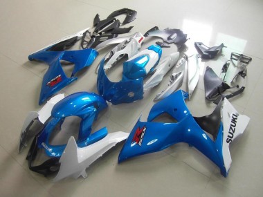 Buy 2009-2016 White Blue Suzuki GSXR 1000 K9 Motorcycle Fairing UK