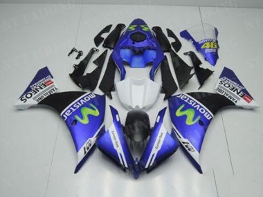 Buy 2012-2014 Blue White Black Yamaha YZF R1 Motorcycle Replacement Fairings UK