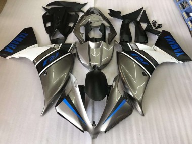 Buy 2012-2014 Silver Blue Yamaha YZF R1 Motorbike Fairing Kits UK