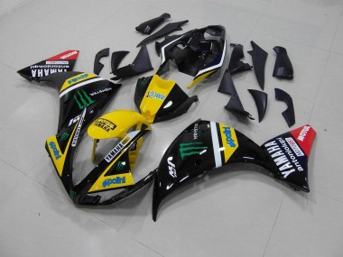 Buy 2012-2014 Yellow Black Monster Yamaha YZF R1 Motor Fairings UK