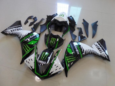 Buy 2012-2014 White Green Big Monster Yamaha YZF R1 Motorcycle Fairings Kits UK