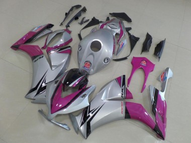 Buy 2012-2016 Silver Pink Honda CBR1000RR Motorbike Fairing Kits UK