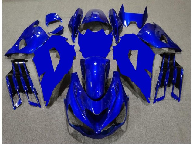 Buy 2012-2021 Blue Black Kawasaki ZX14R ZZR1400 Motor Fairings UK