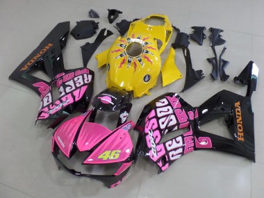 Buy 2013-2021 Yellow Pink Rossi Honda CBR600RR Motorbike Fairing UK