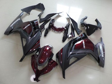 Buy 2013-2016 Dark Red and Grey Kawasaki ZX300R Motorcycle Fairings UK