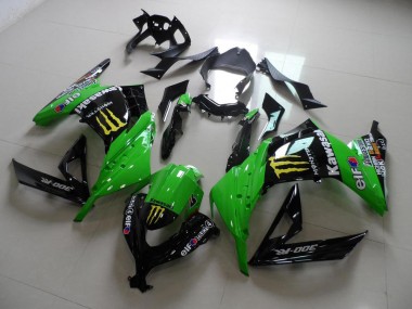 Buy 2013-2016 Green Monster Kawasaki ZX300R Motorcycle Fairing Kits UK