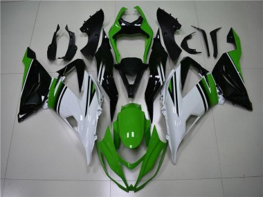 Buy 2013-2018 Green White Black Kawasaki ZX6R Motor Fairings UK