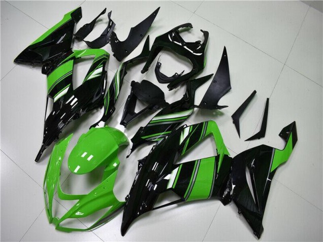 Buy 2013-2018 Green Black Kawasaki ZX6R Motorcycle Fairings UK