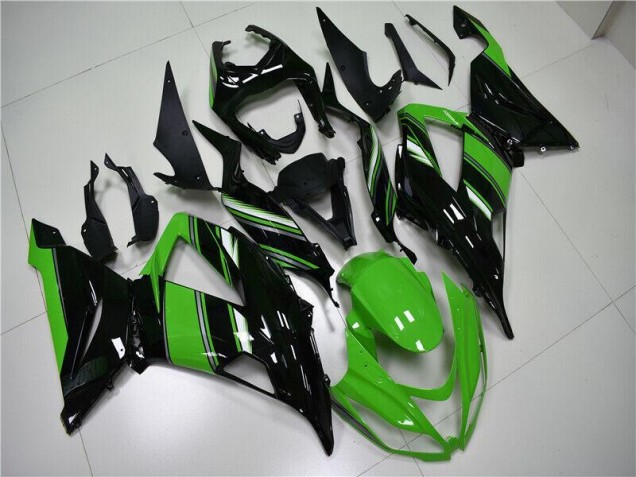 Buy 2013-2018 Green Black Kawasaki ZX6R Motorcycle Fairings UK