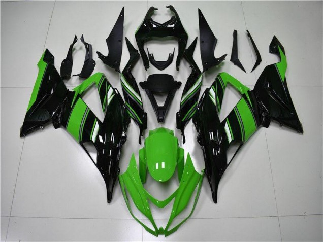 Buy 2013-2018 Green Black Kawasaki ZX6R Motorcycle Fairings UK