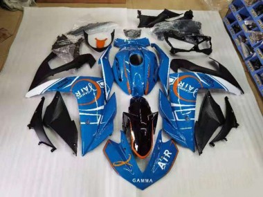 Buy 2015-2022 Blue and White Yamaha YZF R3 Motorcyle Fairings UK