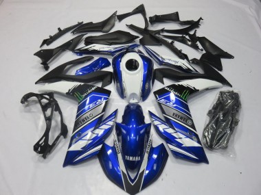 Buy 2015-2022 Monster Blue Yamaha YZF R3 Motorcyle Fairings UK