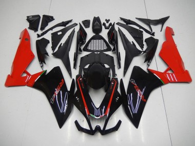 Buy 2009-2015 Black Red Aprilia RSV4 Moto Fairings UK