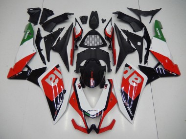 Buy 2009-2015 Black Red Aprilia RSV4 Motorcyle Fairings UK