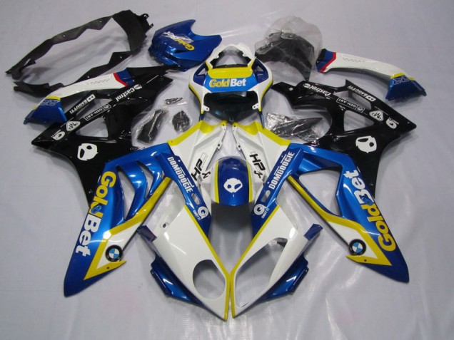 Buy 2009-2014 Blue White GoldBet BMW S1000RR Motorcycle Replacement Fairings UK