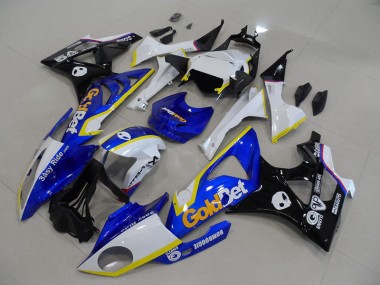 Buy 2009-2014 Blue White GoldBet BMW S1000RR Motorcycle Fairings UK