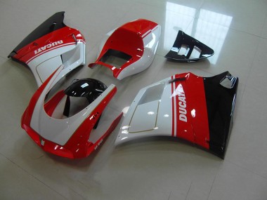 Buy 1993-2005 Red White Ducati 748 916 996 996S Motor Bike Fairings UK