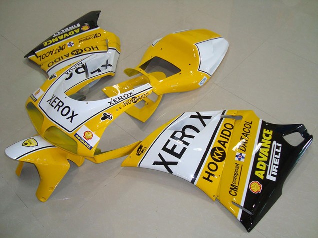 Buy 1993-2005 Yellow White Xerox Ducati 748 916 996 996S Replacement Motorcycle Fairings UK