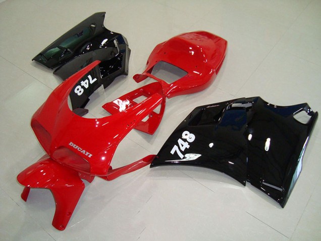 Buy 1993-2005 Red Black Ducati 748 916 996 996S Motorbike Fairing Kits UK