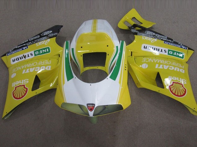 Buy 1993-2005 Yellow Shell Info Strrda Ducati 748 Motorbike Fairing UK