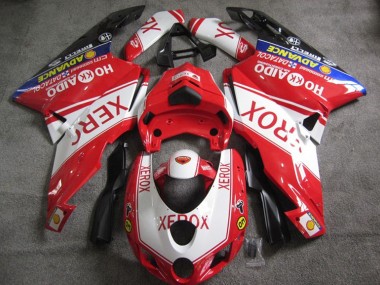 Buy 2005-2006 Red White Xerox Ducati 749 Motorcycle Fairings Kits UK