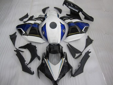 Buy 2004-2005 Black White Blue Honda CBR1000RR Motorcycle Fairings Kit UK