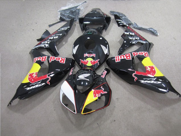 Buy 2006-2007 Black Red Bull Honda CBR1000RR Bike Fairings UK