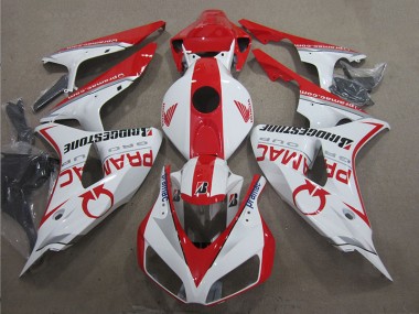 Buy 2006-2007 White Red PRAMAC Honda CBR1000RR Moto Fairings UK