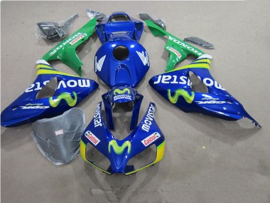 Buy 2006-2007 Blue Movistar Castrol Honda CBR1000RR Motorbike Fairings UK