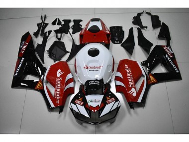 Buy 2012-2016 Black White Red Santander Honda CBR1000RR Moto Fairings UK