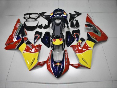 Buy 2017-2020 Blue Yellow Red Red Bull Honda CBR1000RR Motorcycle Fairing Kit UK