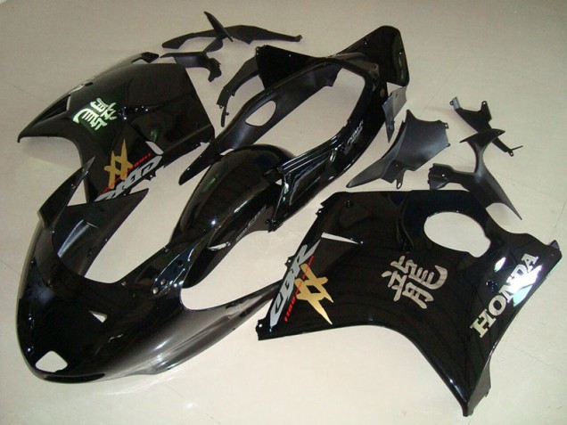 Buy 1996-2007 Black Honda CBR1100XX Blackbird Motorcycle Fairing Kits UK