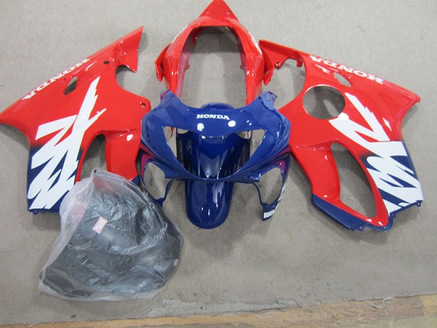 Buy 1999-2000 Blue Red Honda CBR600 F4 Motorcycle Fairings Kits UK