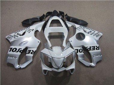 Buy 2001-2003 Silver Repsol Honda CBR600 F4i Motor Fairings UK