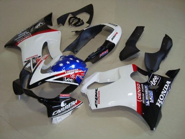 Buy 2004-2007 White Blue DENSO HRC Carrera Honda CBR600 F4i Bike Fairing UK