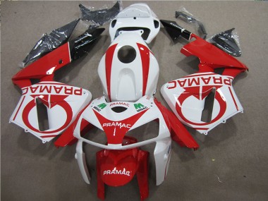 Buy 2005-2006 Red White PRAMAC Honda CBR600RR Bike Fairing Kit UK