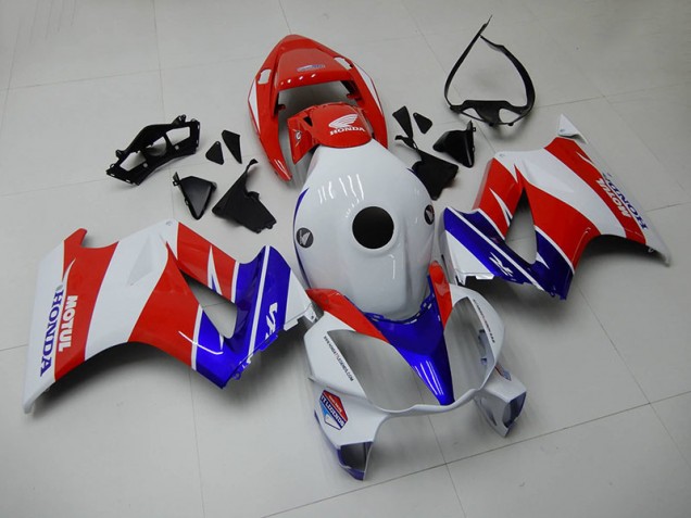 Buy 2002-2013 Blue White Red Honda VFR800 Moto Fairings UK