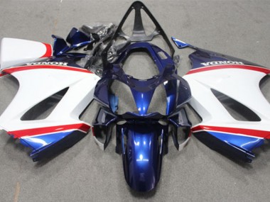 Buy 2002-2013 Blue White Honda VFR800 Motorcycle Fairings UK