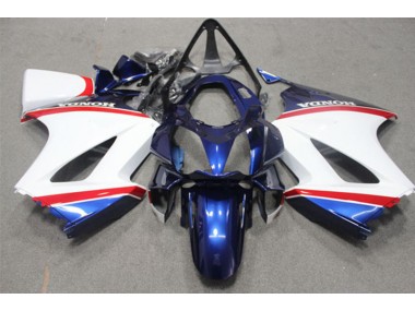 Buy 2002-2013 Blue White Honda VFR800 Motorcycle Fairings UK