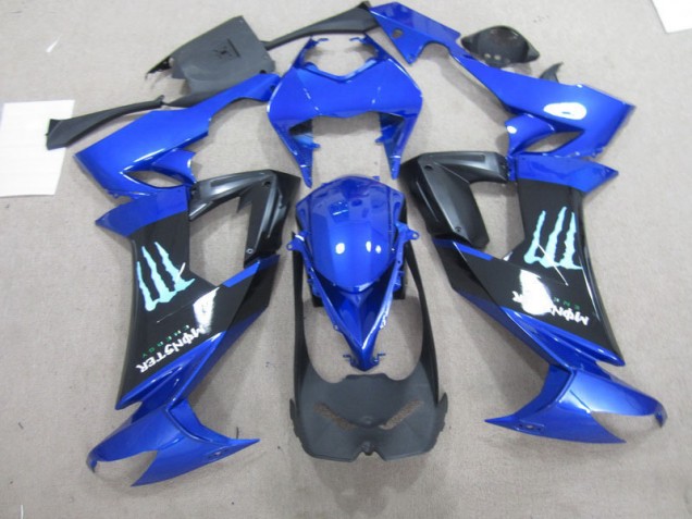 Buy 2008-2010 Black Blue Monster Kawasaki ZX10R Bike Fairing UK