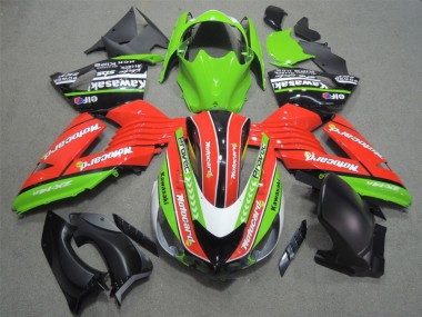 Buy 2006-2011 Red Green Motocard Kawasaki ZX14R ZZR1400 Bike Fairing UK