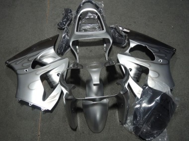 Buy 2000-2002 Silver Flame Kawasaki ZX6R Motorcycle Fairing Kit UK