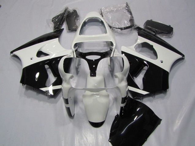 Buy 2000-2002 White Black Kawasaki ZX6R Bike Fairings UK