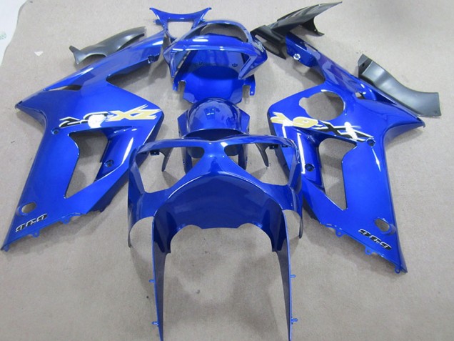 Buy 2003-2004 Blue 636 Kawasaki ZX6R Motorcycle Fairing Kits UK